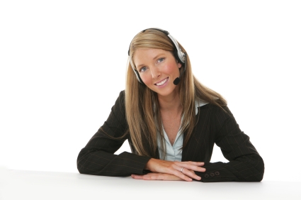 girl with headset